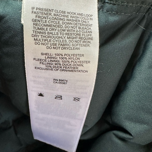 Dark Green Mountain Hardwear Down Filled Puffer Coat with Standup Collar - Picture 8 of 10